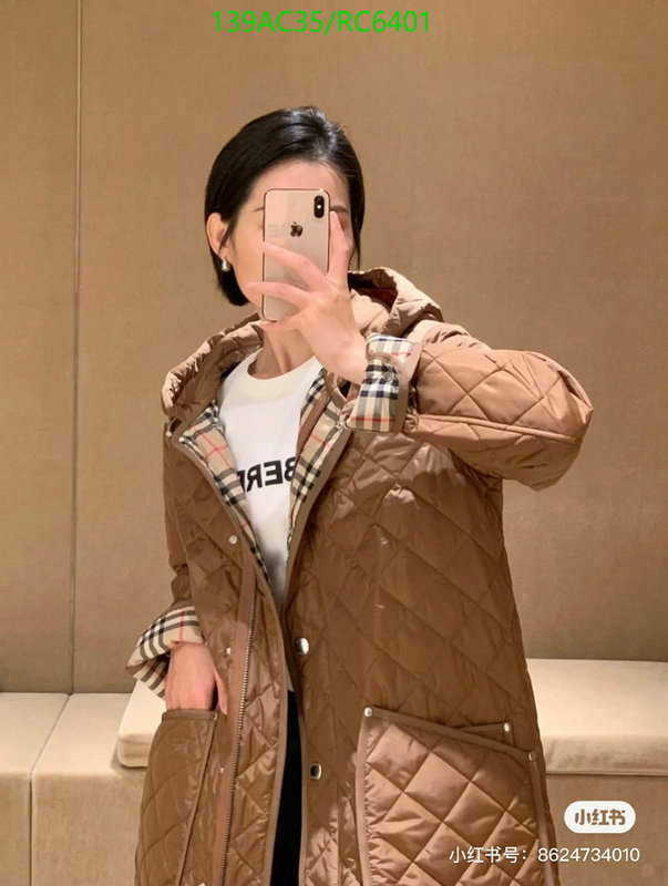 cheap high quality replica Exclusive Cheap website to buy replica Designer Burberry Down Jacket Women Code: RC6401