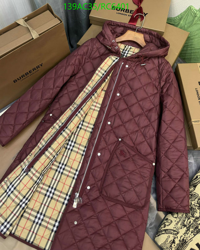 cheap high quality replica Exclusive Cheap website to buy replica Designer Burberry Down Jacket Women Code: RC6401