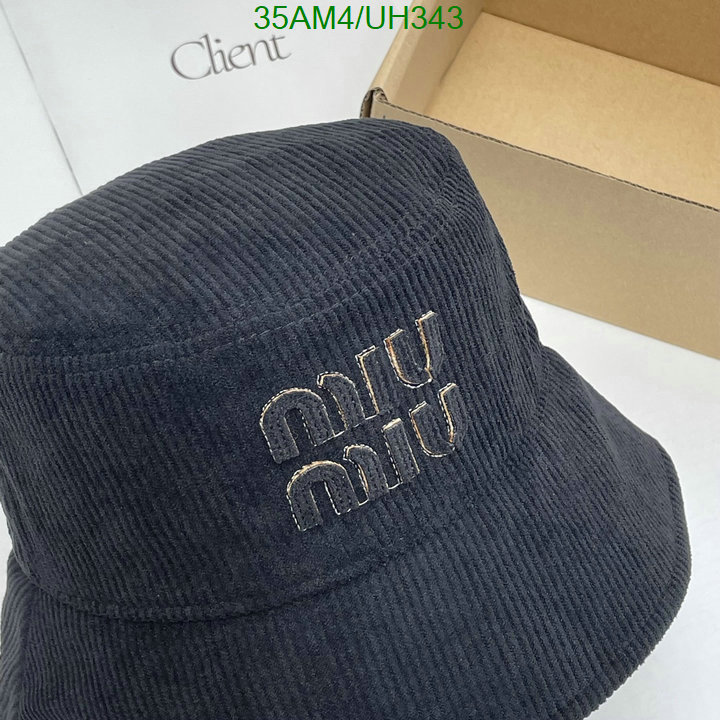 mirror copy luxury Sell Online Luxury Designer High Replica MiuMiu Cap (Hat) Code: UH343