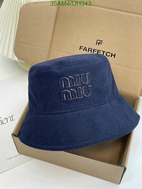 mirror copy luxury Sell Online Luxury Designer High Replica MiuMiu Cap (Hat) Code: UH343