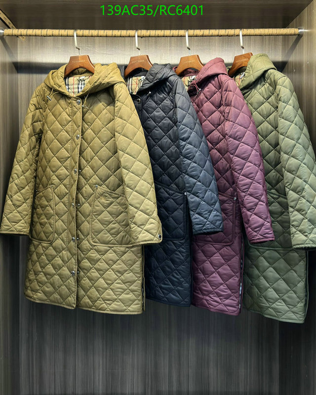 cheap high quality replica Exclusive Cheap website to buy replica Designer Burberry Down Jacket Women Code: RC6401