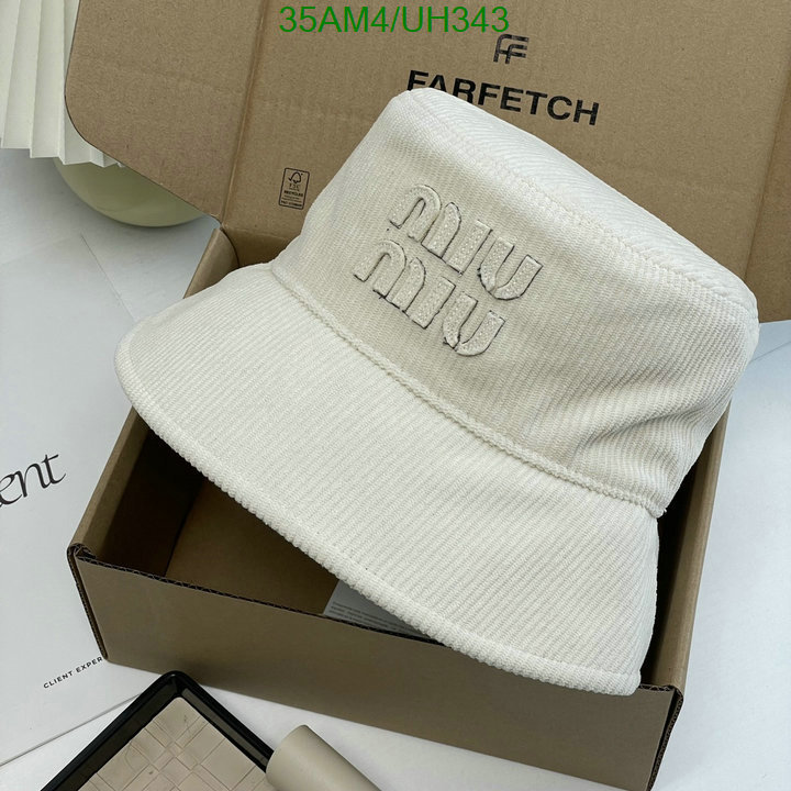 mirror copy luxury Sell Online Luxury Designer High Replica MiuMiu Cap (Hat) Code: UH343