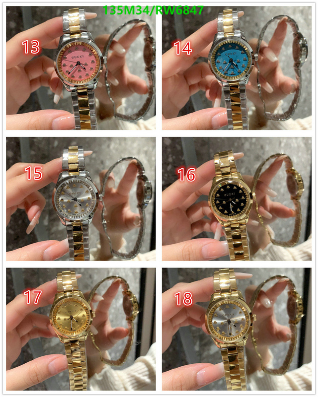 we offer AAAA+ Quality Gucci Replica Watch Code: RW6847