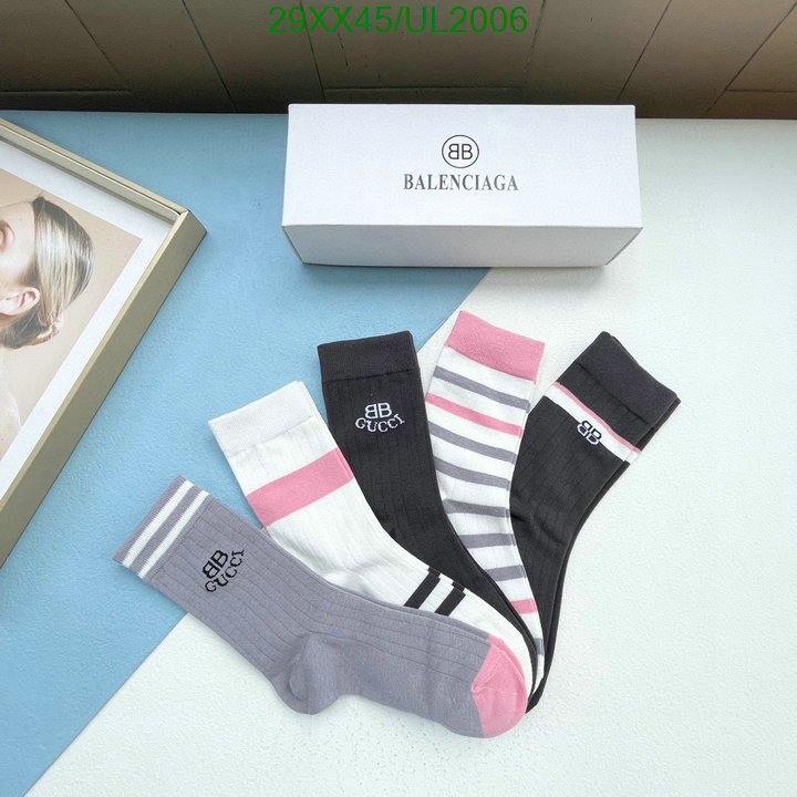 1:1 AAAA+ quality replica Balenciaga socks Code: UL2006