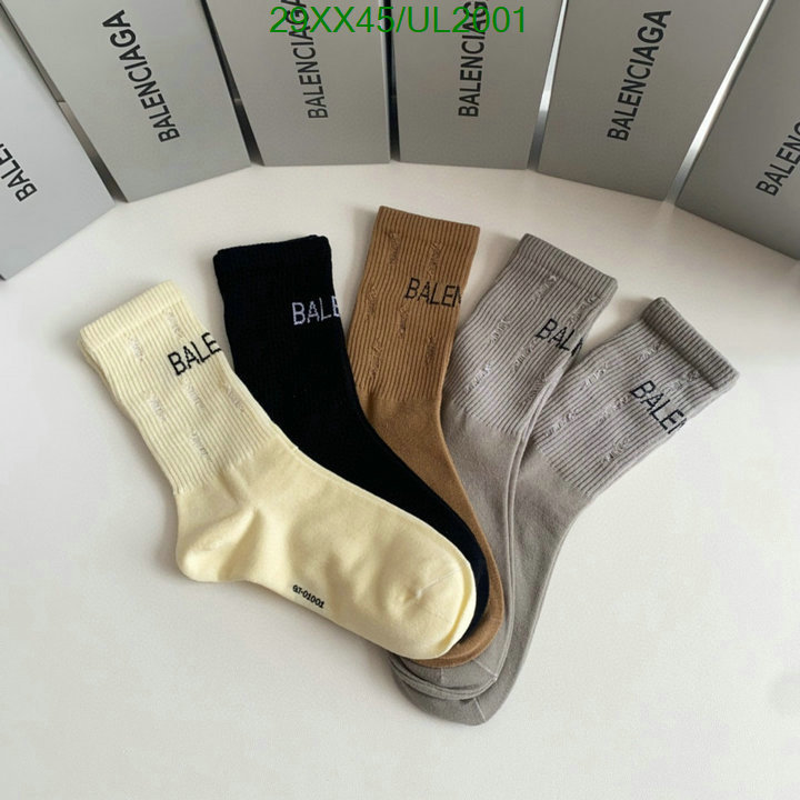 wholesale designer shop AAAA+ quality replica Balenciaga socks Code: UL2001