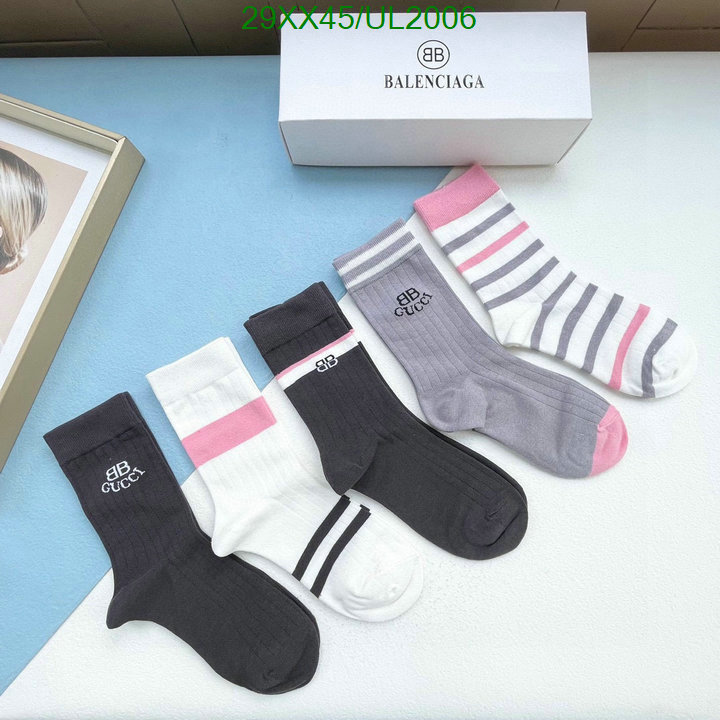1:1 AAAA+ quality replica Balenciaga socks Code: UL2006