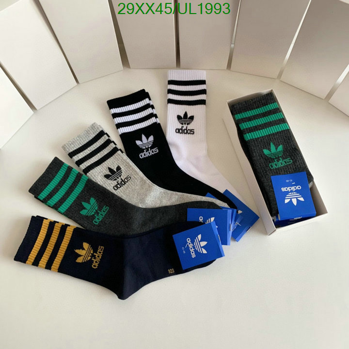 what is a counter quality DHgate best quality replica adidas socks Code: UL1993