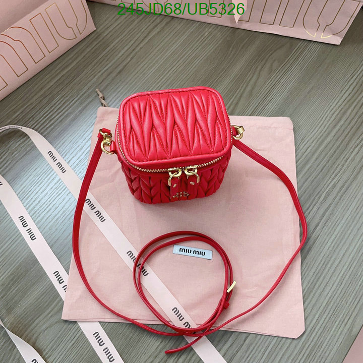 top quality Perfect Mirror Quality Replica MiuMiu Bag Code: UB5326