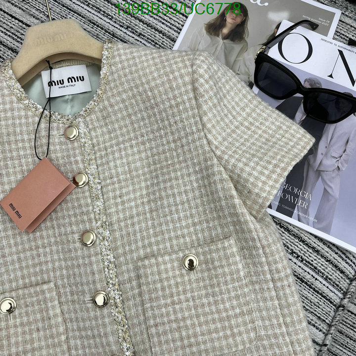 where can i buy the best quality MIUMIU Clothing Replica Code: UC6778