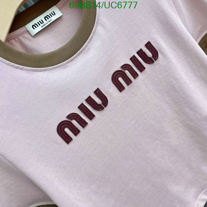 what 1:1 replica MIUMIU Clothing Replica Code: UC6777