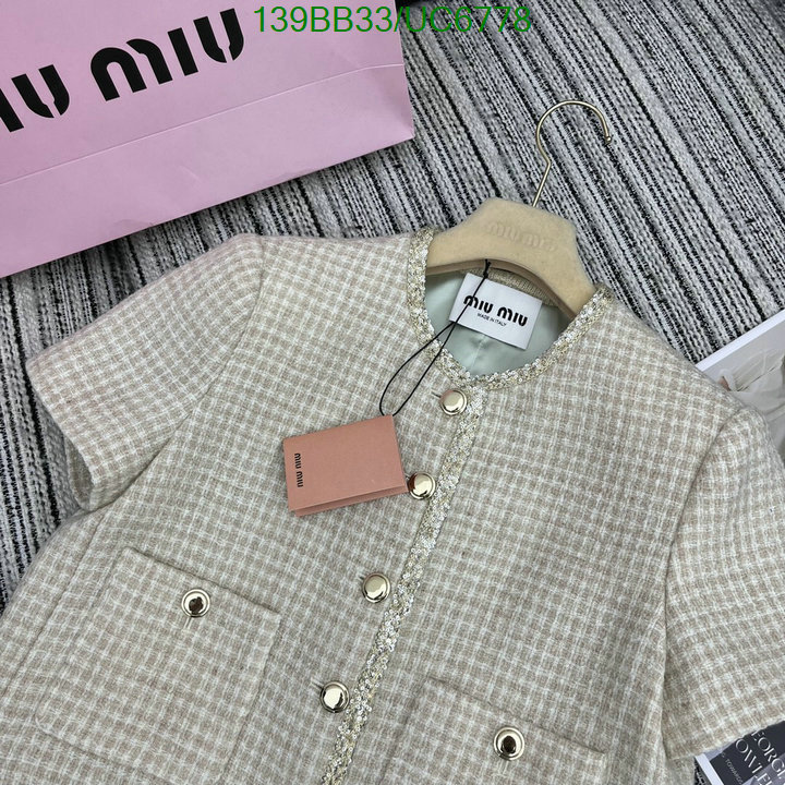 where can i buy the best quality MIUMIU Clothing Replica Code: UC6778