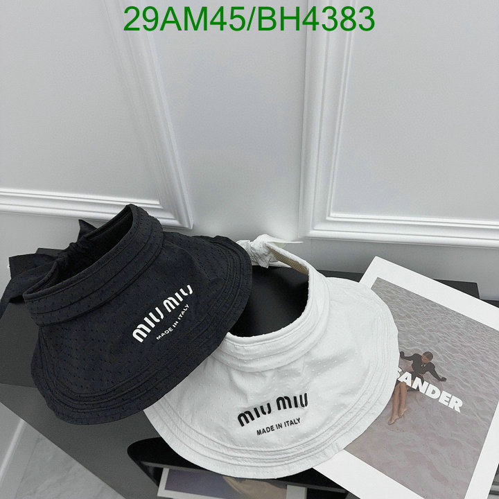 quality aaaaa replica Exquisite Replica MiuMiu Hat Code: BH4383