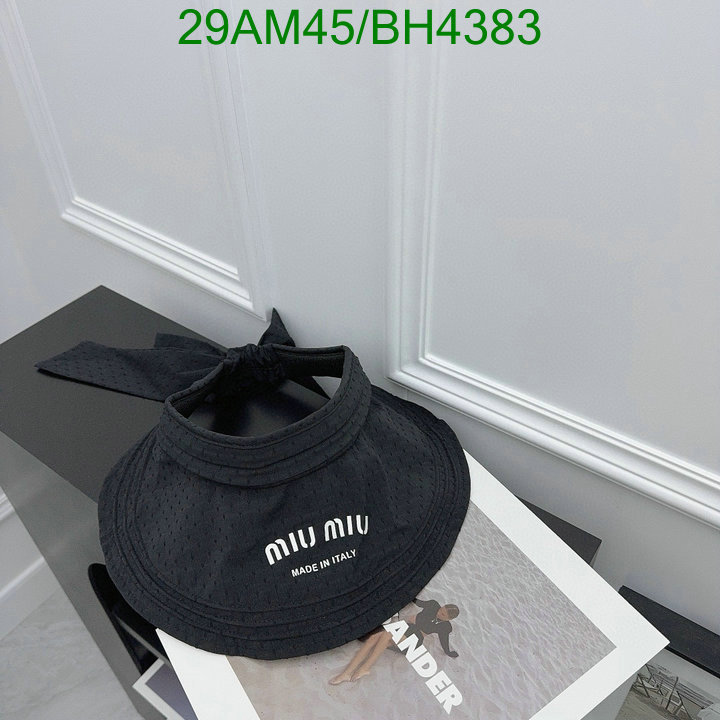 quality aaaaa replica Exquisite Replica MiuMiu Hat Code: BH4383