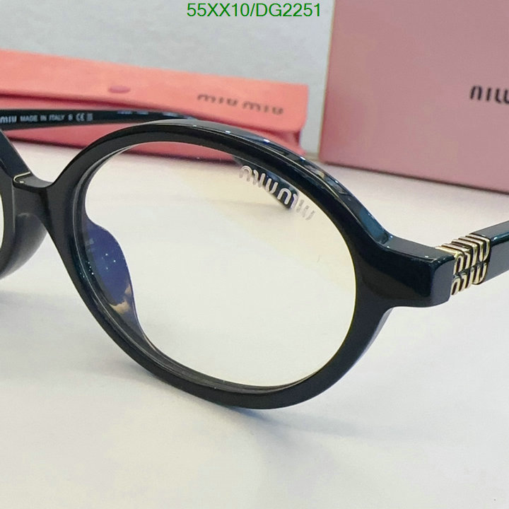 best replica 1:1 Luxury Replica MiuMiu Glasses Code: DG2251