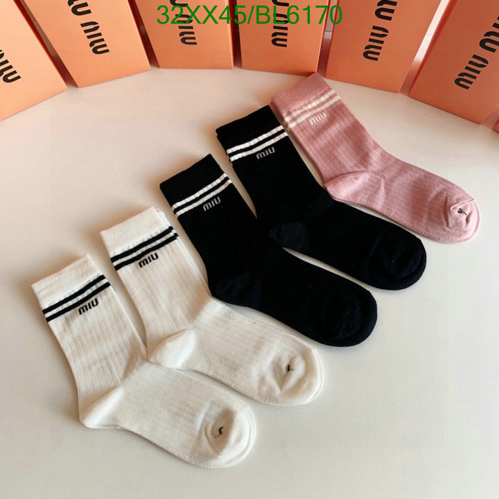 buy 2024 replica 1:1 Quality Replica Miu Miu Socks Code: BL6170