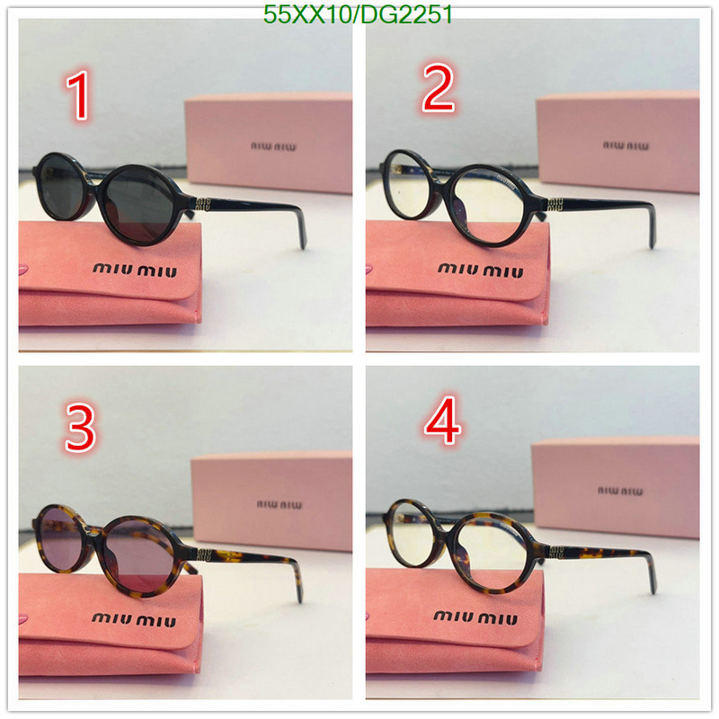 best replica 1:1 Luxury Replica MiuMiu Glasses Code: DG2251