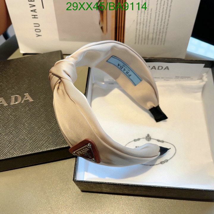 high quality happy copy Luxury Replicas Prada Headband Code: BA9114