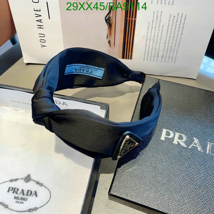 high quality happy copy Luxury Replicas Prada Headband Code: BA9114