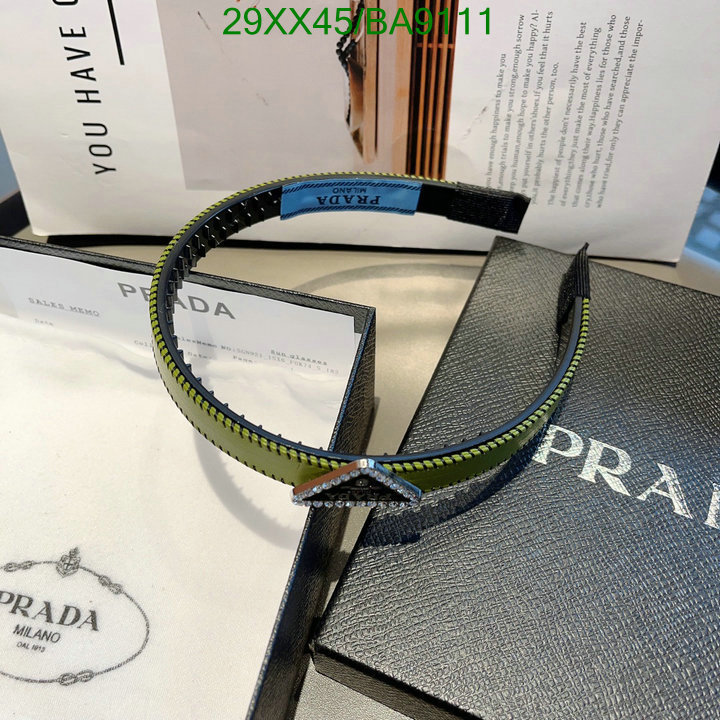 from china Luxury Replicas Prada Headband Code: BA9111