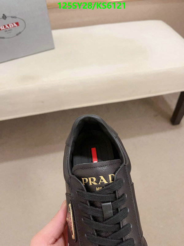 fake aaaaa Designer Fake Prada Men's Shoes Code: KS6121