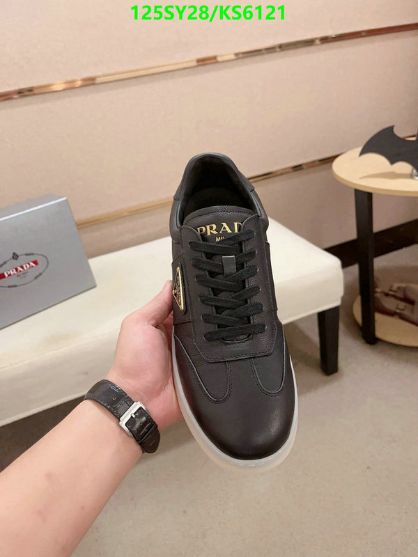 fake aaaaa Designer Fake Prada Men's Shoes Code: KS6121