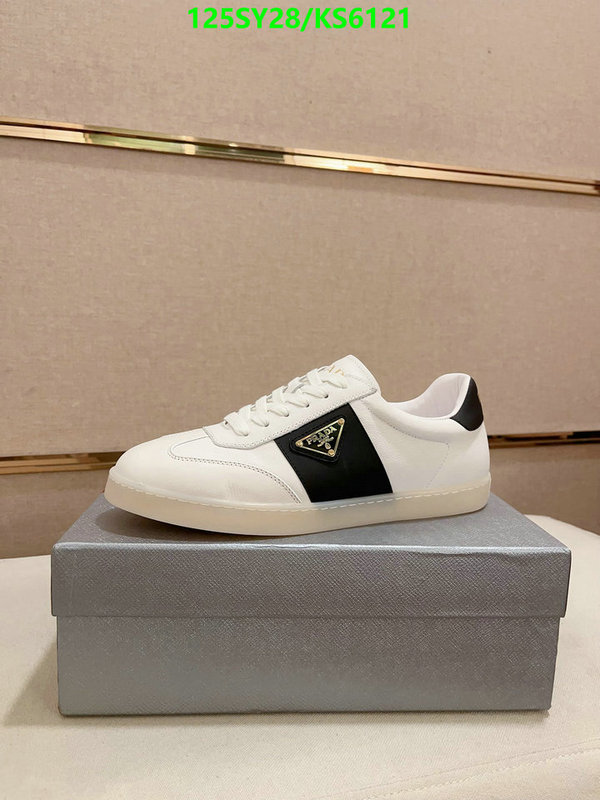 fake aaaaa Designer Fake Prada Men's Shoes Code: KS6121