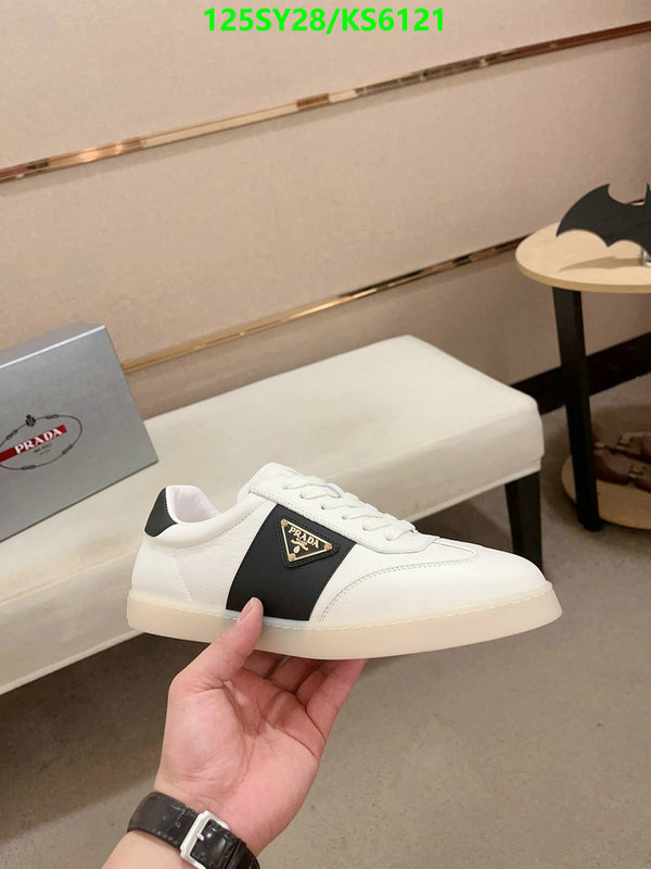 fake aaaaa Designer Fake Prada Men's Shoes Code: KS6121