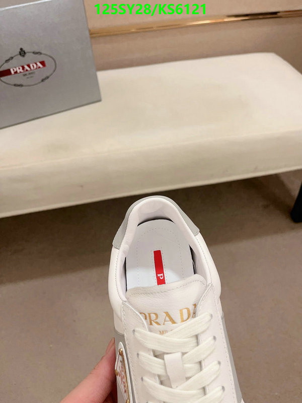 fake aaaaa Designer Fake Prada Men's Shoes Code: KS6121