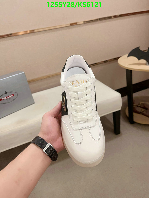 fake aaaaa Designer Fake Prada Men's Shoes Code: KS6121