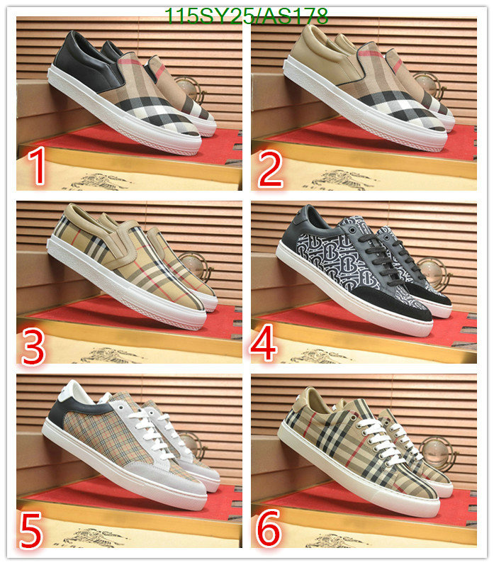 high quality 1:1 replica Fake Cheap Burberry men's shoes Code: AS178