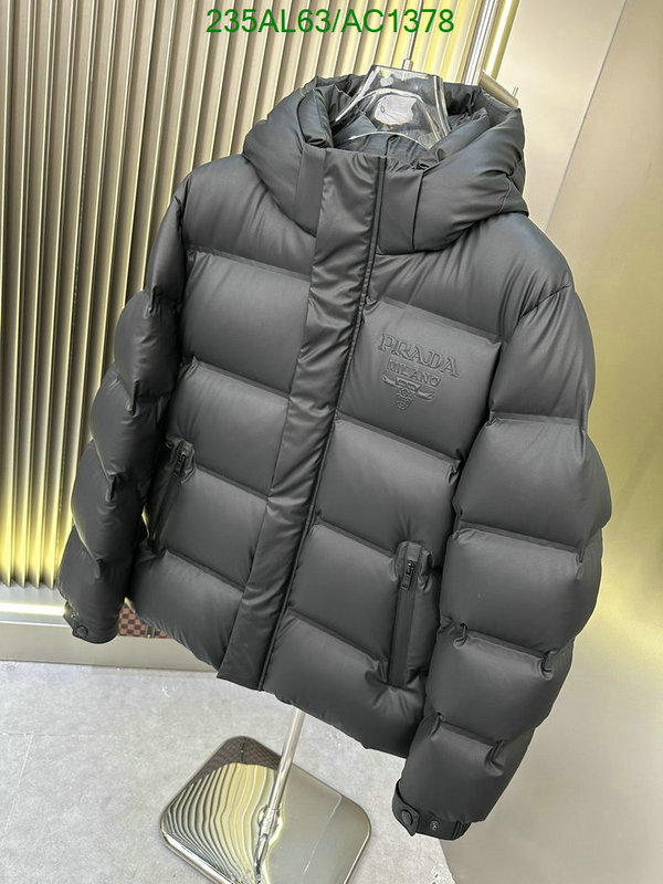 1:1 clone Prada Fake Designer Down Jacket Men Code: AC1378