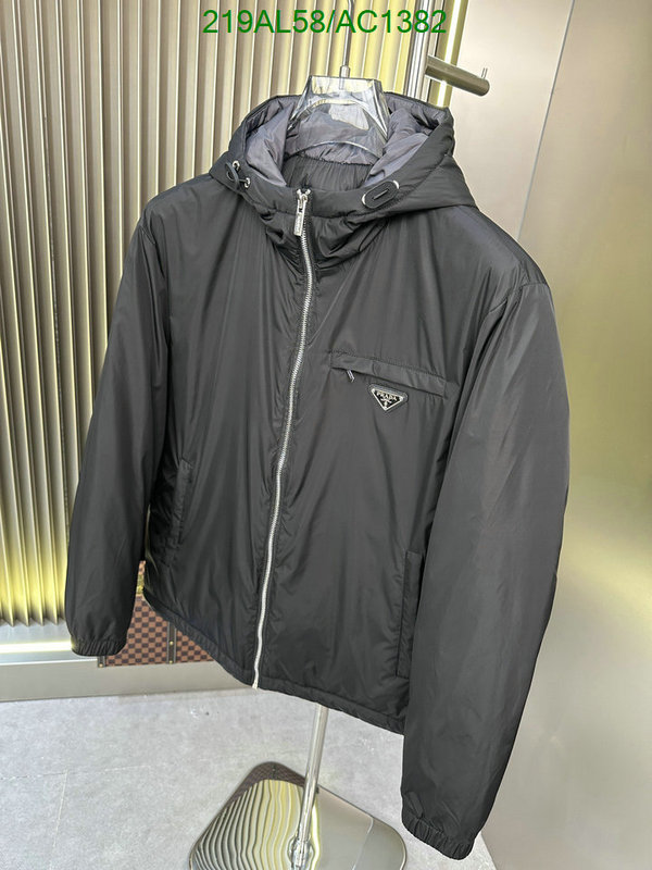 top quality fake Prada Fake Designer Down Jacket Men Code: AC1382