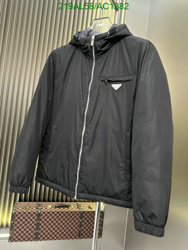 top quality fake Prada Fake Designer Down Jacket Men Code: AC1382