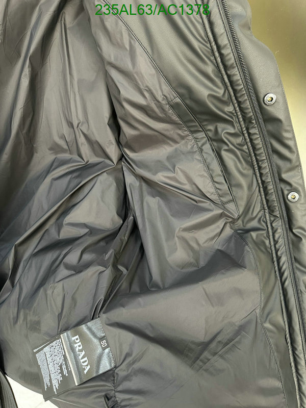 1:1 clone Prada Fake Designer Down Jacket Men Code: AC1378