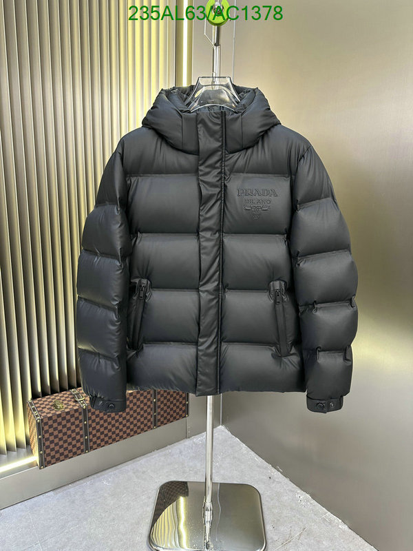 1:1 clone Prada Fake Designer Down Jacket Men Code: AC1378