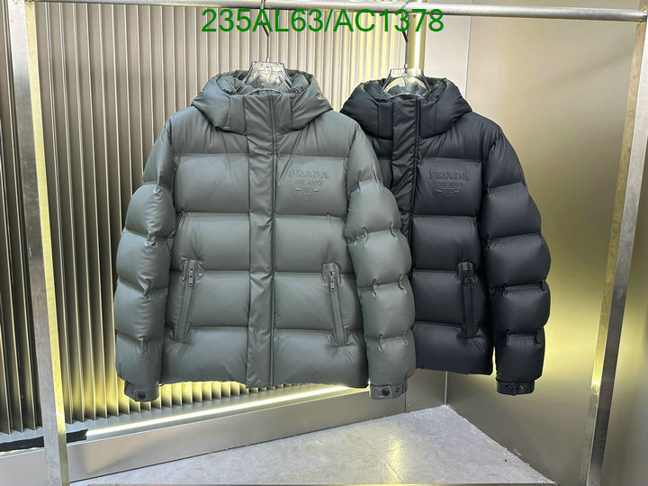 1:1 clone Prada Fake Designer Down Jacket Men Code: AC1378