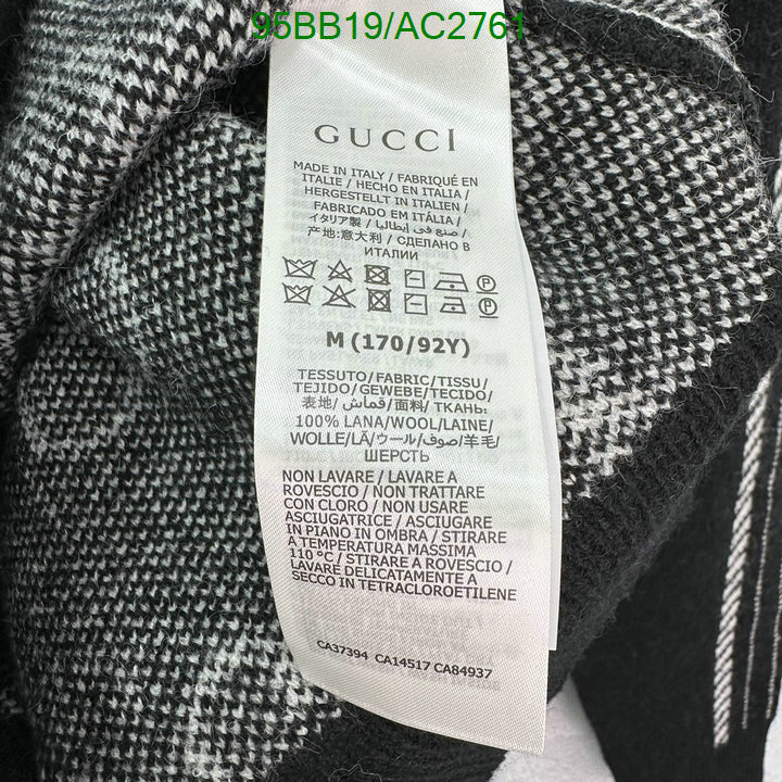 1:1 replica wholesale Gucci The Best Replica Clothing Code: AC2761