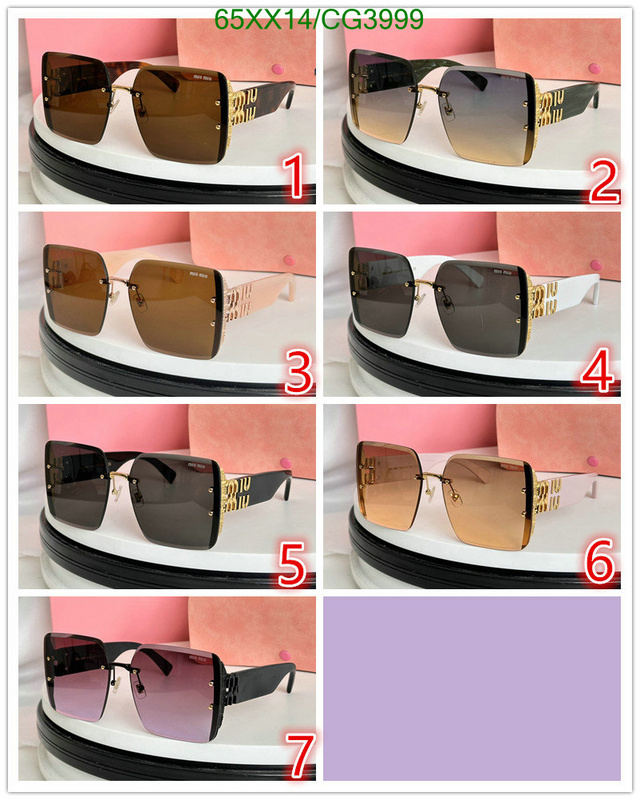 top designer replica YUPOO-MiuMiu Luxury Replica Glasses Code: CG3999