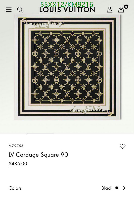 exclusive cheap YUPOO-Louis Vuitton Best Scarf LV Code: KM9216