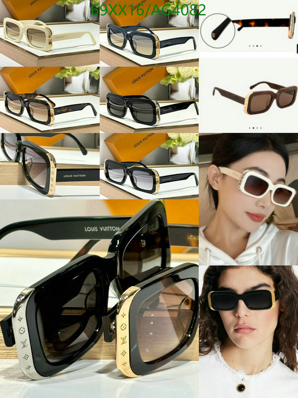 shop designer YUPOO-Louis Vuitton ​high quality fake fashion glasses Code: AG4082