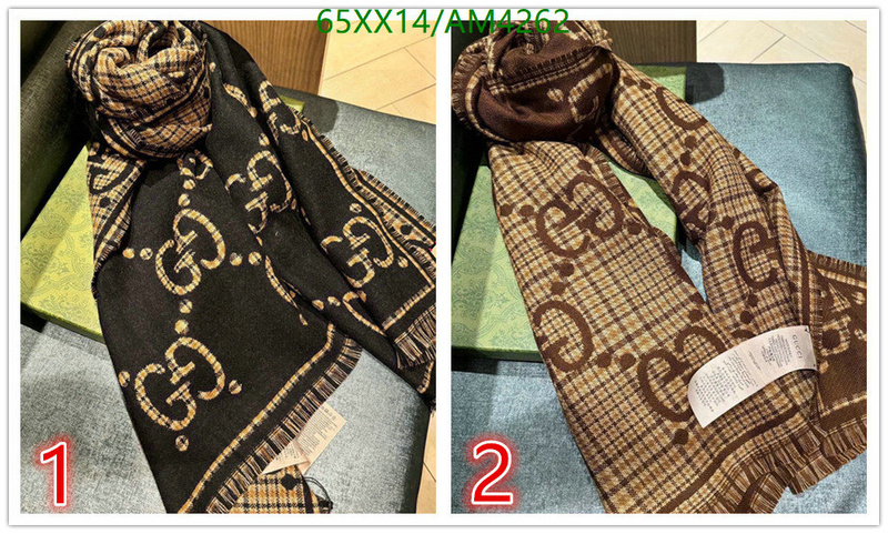 2024 replica wholesale cheap sales online YUPOO-1:1 Replica Gucci Scarf Code: AM4262