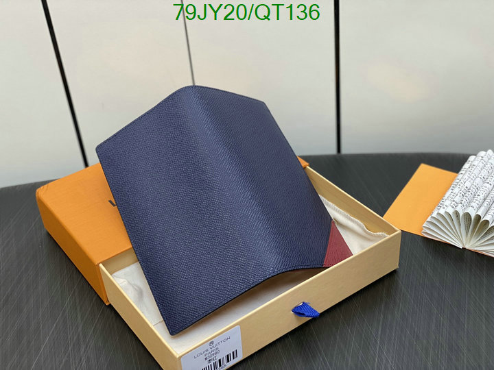 5A quality leather replica LV wallet Code: QT136