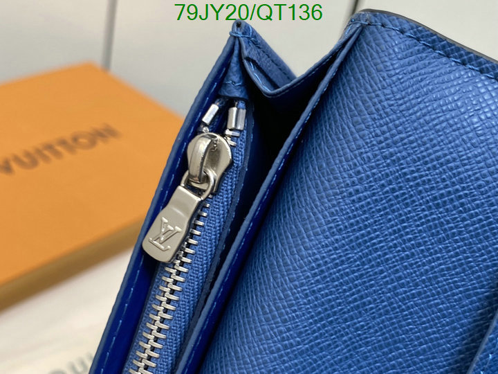 5A quality leather replica LV wallet Code: QT136