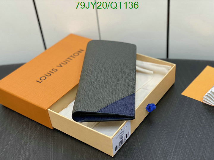 5A quality leather replica LV wallet Code: QT136