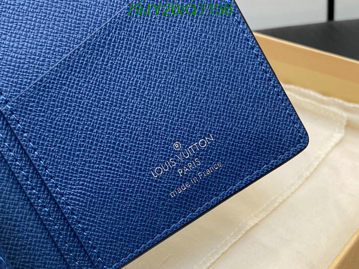 5A quality leather replica LV wallet Code: QT136