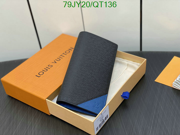 5A quality leather replica LV wallet Code: QT136
