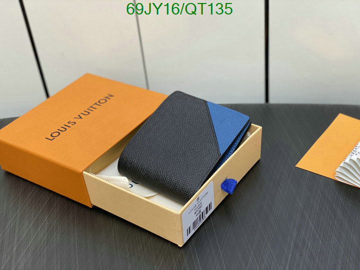 5A quality leather replica LV wallet Code: QT135