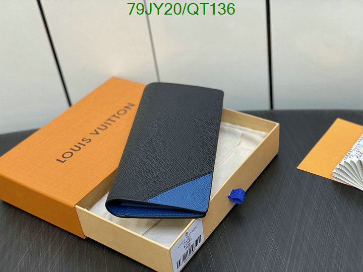 5A quality leather replica LV wallet Code: QT136