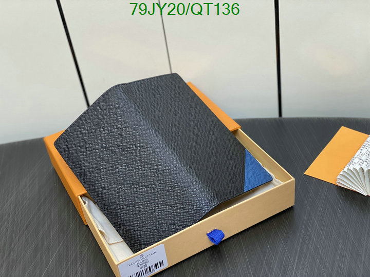 5A quality leather replica LV wallet Code: QT136