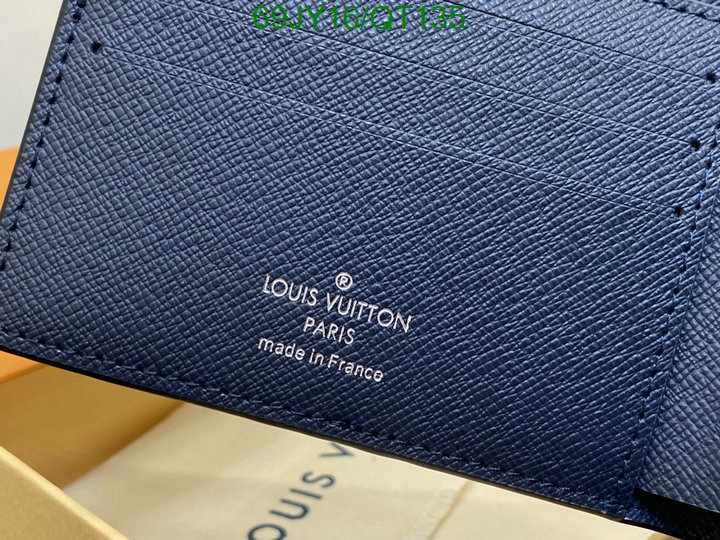 5A quality leather replica LV wallet Code: QT135